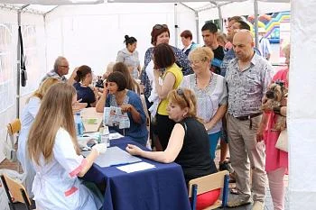 Более ста жителей и гостей Светлогорска проверили свое здоровье